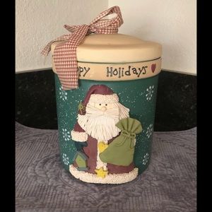 Santa 🎅 Christmas Cookie Canister